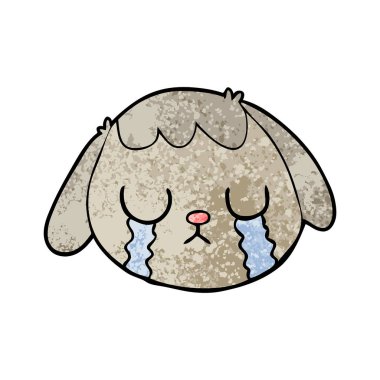 köpek yüz ağlıyor çizgi film