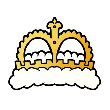 çizgi film taç vektör çizim