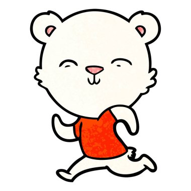 Kutup Ayısı Çizgi Filminin Vektör İllüstrasyonu