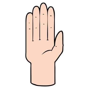 Vektör çizim karikatür el