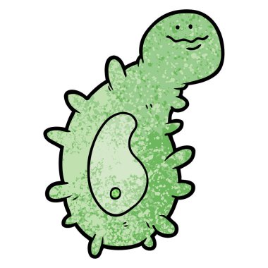 vektör çizim karikatür mikrop