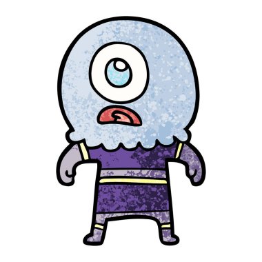 çizgi film Tepegöz'ü yabancı uzay adamı