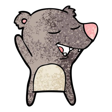 Çizgi film ayısının vektör çizimi