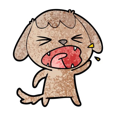 Çizgi film köpeğinin vektör çizimi