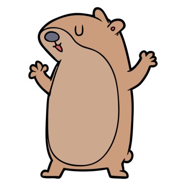 vektör çizim karikatür fare