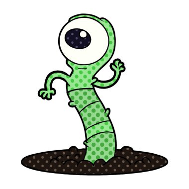 çizgi film uzaylı bataklık canavarı