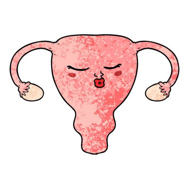 vektör çizim karikatür rahim