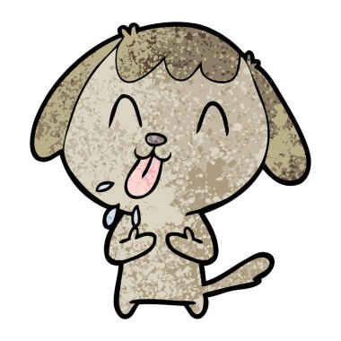 Çizgi film köpeğinin vektör çizimi