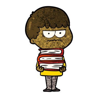 vektör çizim karikatür dostum rahatsız