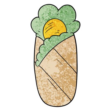 vektör çizim karikatür uyku tulumu