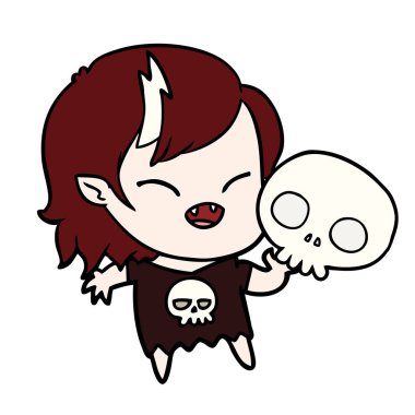 gülen vampir kız çizgi film