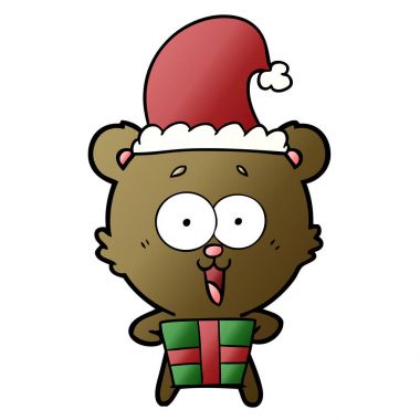 Ayıcık çizgi film Noel gülüyor