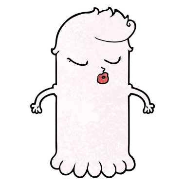 vektör çizim karikatür sevimli hayalet