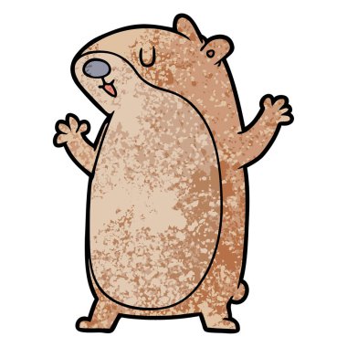 vektör çizim karikatür fare