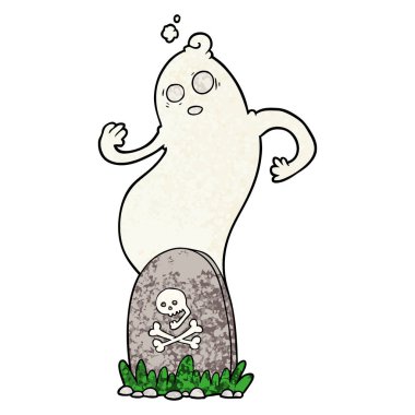 korkunç çizgi film mezar ile yükselen hayalet