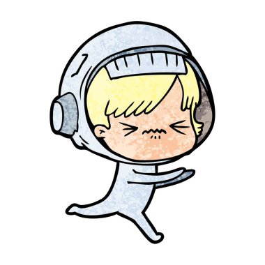 kızgın çizgi film alan kız