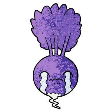 pancar karikatür ağlama vektör çizim