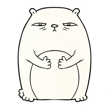 yorgun kutup ayısı çizgi film