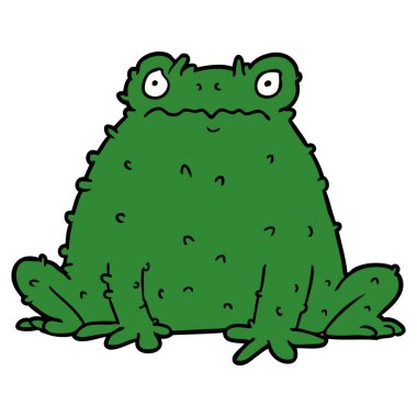vektör çizim karikatür kurbağa