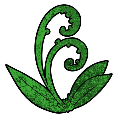 vektör çizim karikatür yaprak