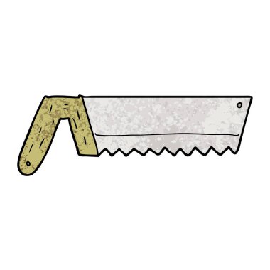 Çizgi film testeresinin vektör çizimi