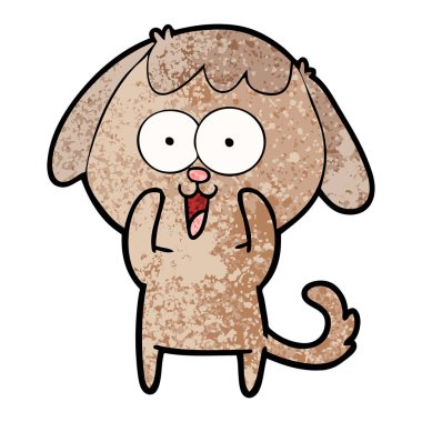 Çizgi film köpeğinin vektör çizimi