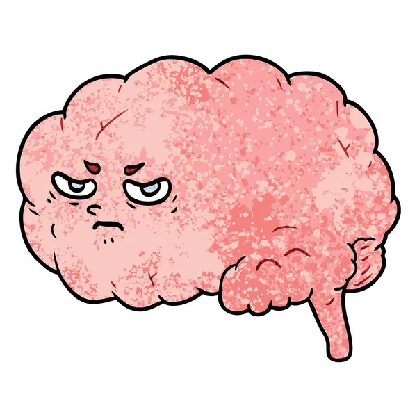 Vektorillustration Des Cartoon Gehirns — Stockvektor