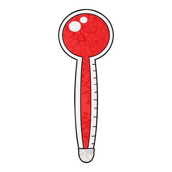 Vektör Çizim Karikatür Termometre — Stok Vektör