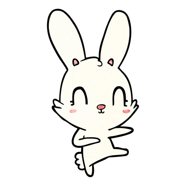 Vector Ilustración Lindo Conejo Dibujos Animados — Archivo Imágenes Vectoriales