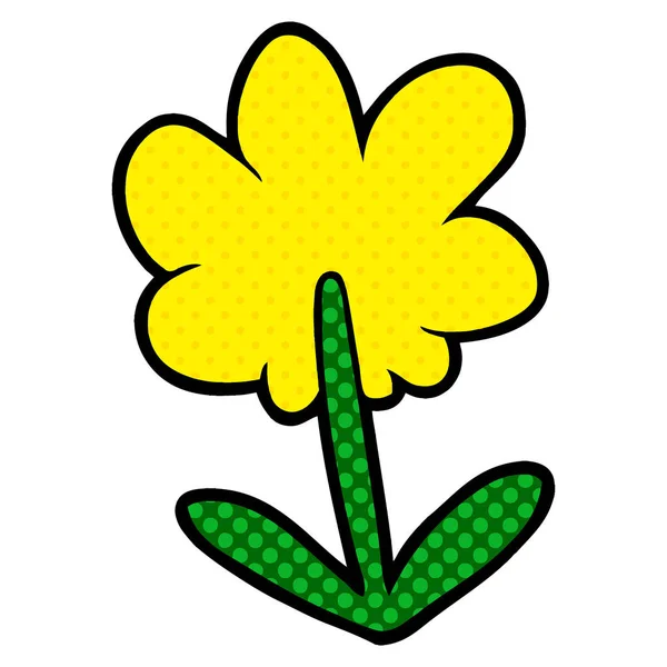漫画の花のベクトル図 — ストックベクタ
