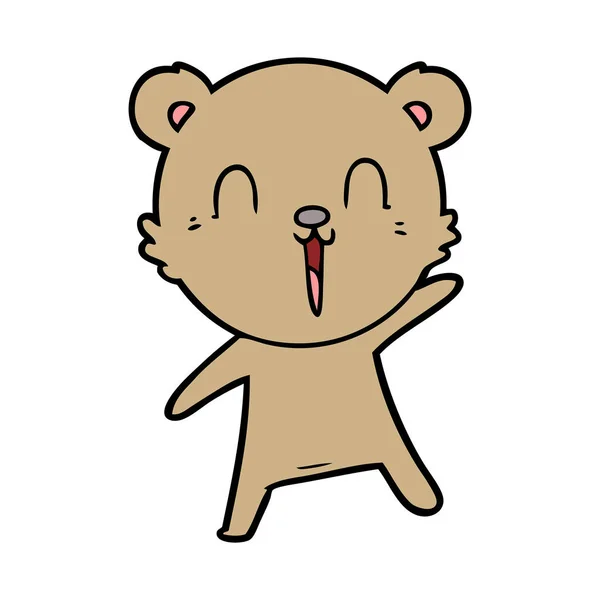 クマの漫画のキャラクターのベクトル イラスト — ストックベクタ