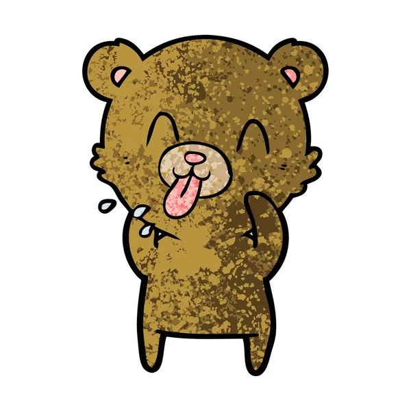 クマの漫画のキャラクターのベクトル イラスト — ストックベクタ