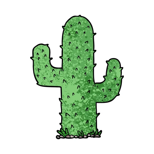 Ilustracja Wektorowa Kreskówkowego Kaktusa — Wektor stockowy