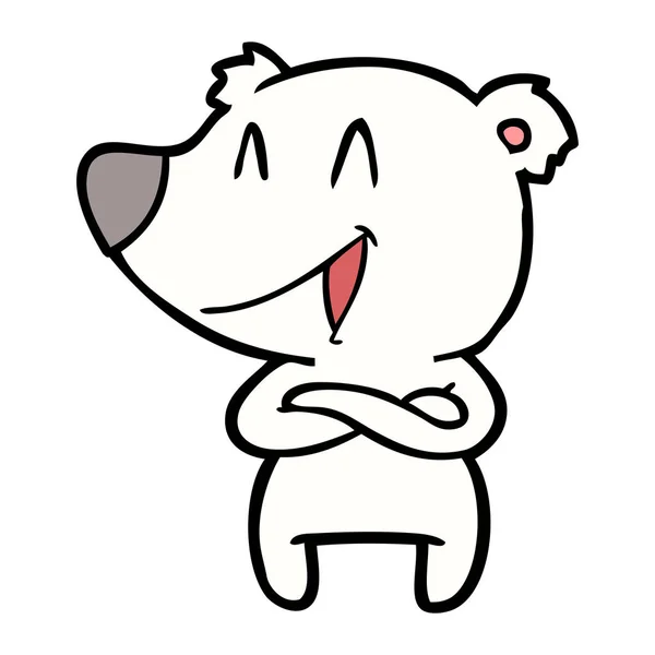 Ilustração Vetorial Dos Desenhos Animados Urso Polar —  Vetores de Stock