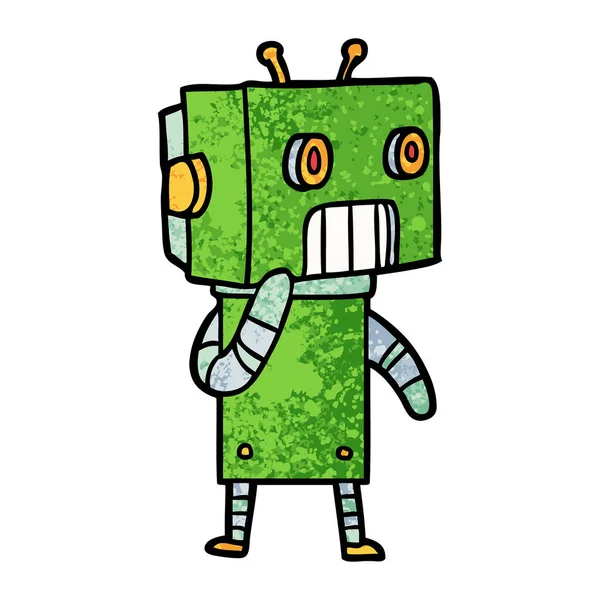 Ilustración Vectorial Del Robot Dibujos Animados — Archivo Imágenes Vectoriales