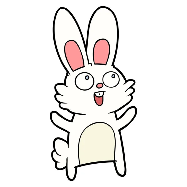 漫画ウサギのベクトル図 — ストックベクタ