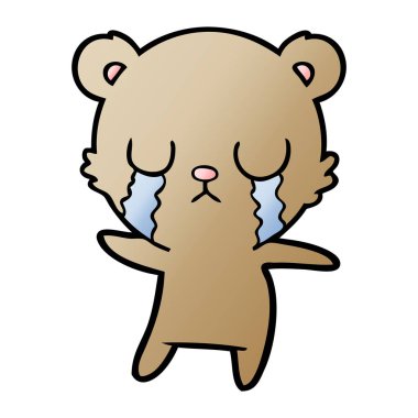 ayı çizgi film karakteri vektör çizim 