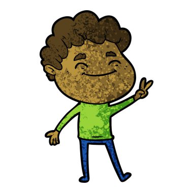 vektör çizim karikatür dostça adam 