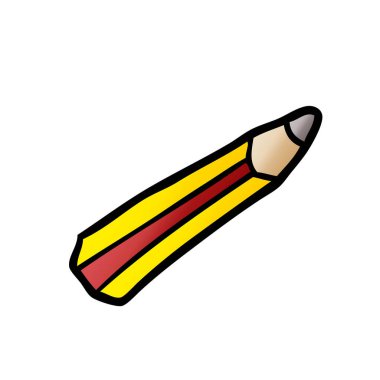 ilustración vectorial del lápiz de dibujo animado