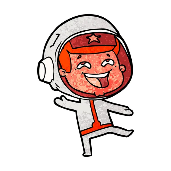 Cartoon Spaceman Vector Illustration — Stock Vector