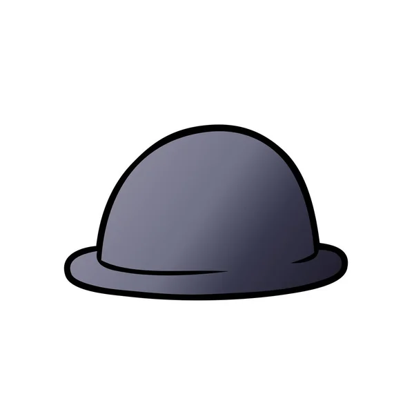 Vector Illustration Cartoon Bowler Hat — Stock Vector