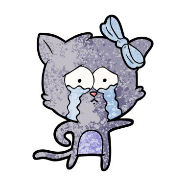 Çizgi film kedisinin vektör çizimi