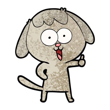 Çizgi film köpeğinin vektör çizimi