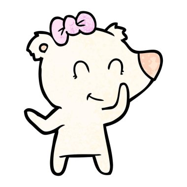 Dişi kutup ayısı karikatür