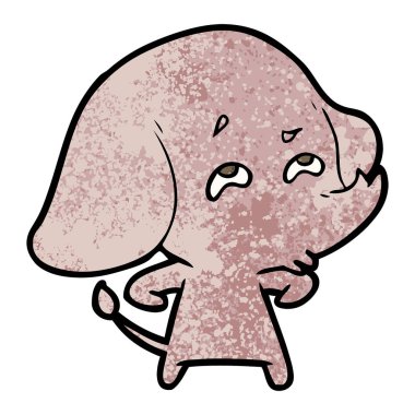 çizgi film fil hatırlamak vektör çizim