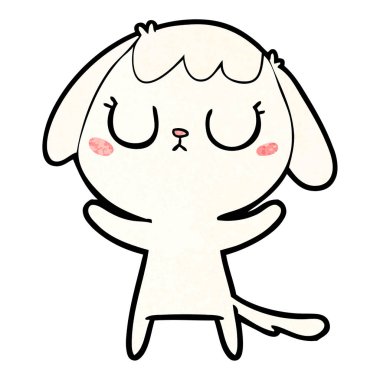 Çizgi film köpeğinin vektör çizimi