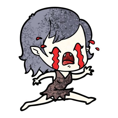 ağlayan vampir kız çizgi film