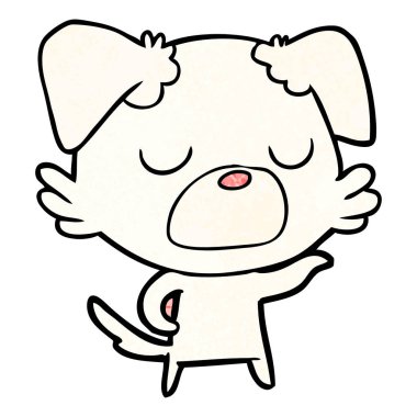 Çizgi film köpeğinin vektör çizimi