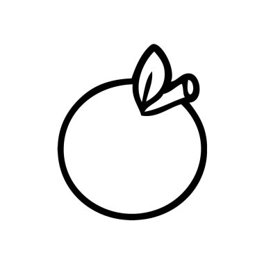 Çizgi film elmasının vektör illüstrasyonu