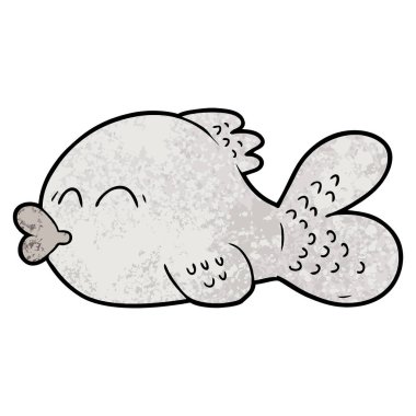 Çizgi film balıklarının vektör çizimi